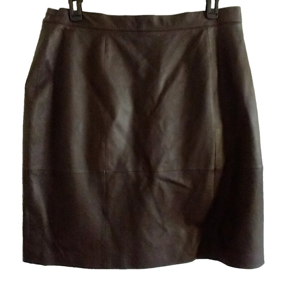 Venezia Women's Dark Brown Pencil Skirt